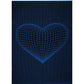 Frazada Matrix Heart Azul