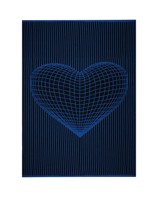 Frazada Matrix Heart Azul