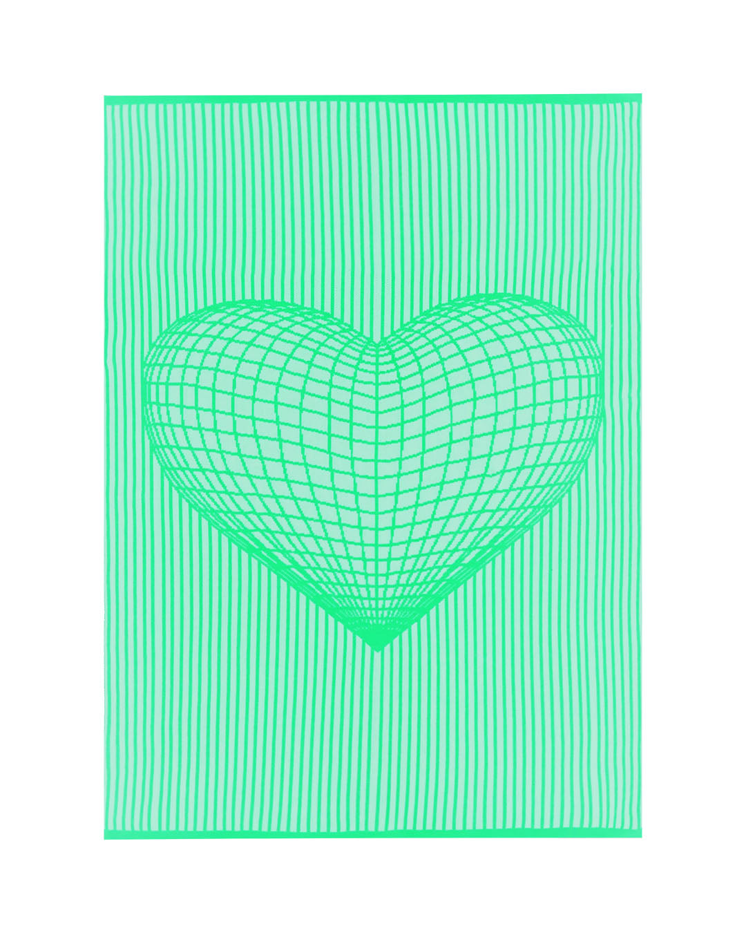 Frazada Matrix Heart Verde